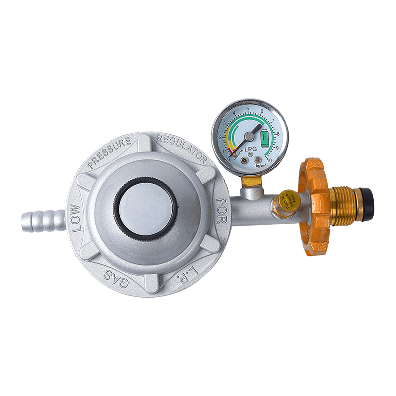 Mosiężne połączenie reduktora niskiego ciśnienia gazu z regulatorem lpg z licznikiem