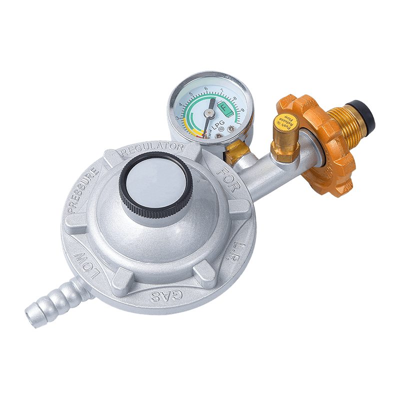 Mosiężne połączenie reduktora niskiego ciśnienia gazu z regulatorem lpg z licznikiem